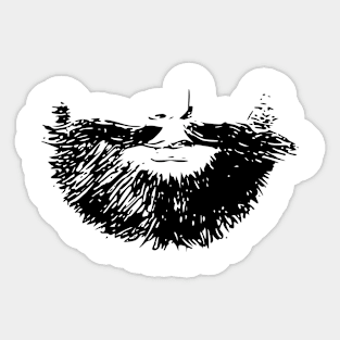 The Porcupine Beard Sticker